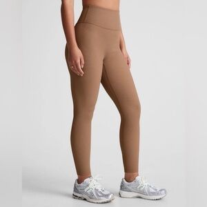 Beyond Yoga Impulse Ribbed Legging Desert Sand Beige Size Large